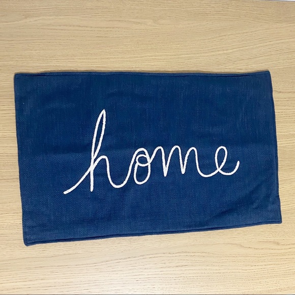 Pottery Barn Accents Pottery Barn Home Sentiment Embroidered Lumbar